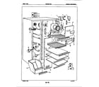Magic Chef CRC22EY-3AW-5M79B freezer compartment diagram