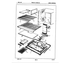 Magic Chef RB19EA-2AL/5E60A freezer compartment diagram
