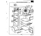 Magic Chef RC24BY-3AW/1M51A freezer compartment diagram