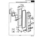 Magic Chef RC24BY-3AW/1M51A freezer door diagram