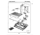 Magic Chef RB15CA-2A/4A73B freezer compartment diagram