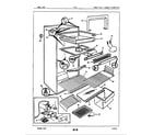 Maytag RT11S/86T01 fresh food & freezer compartment diagram