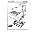 Magic Chef RB15CY-2AL/4D57A freezer compartment diagram
