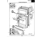 Magic Chef RB15CY-2AL/4D57A door parts diagram