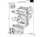 Magic Chef RB17CN-2A/4A75B door parts diagram