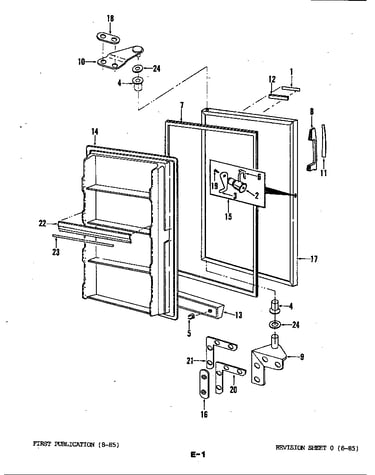 Door (df10aal, df12abl) (df10aalwh) (df12ablwh)