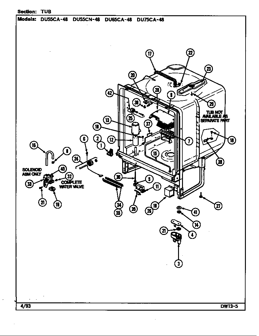 TUB (DU75CA/CN-48) (DU75CA-48) (DU75CN-48)