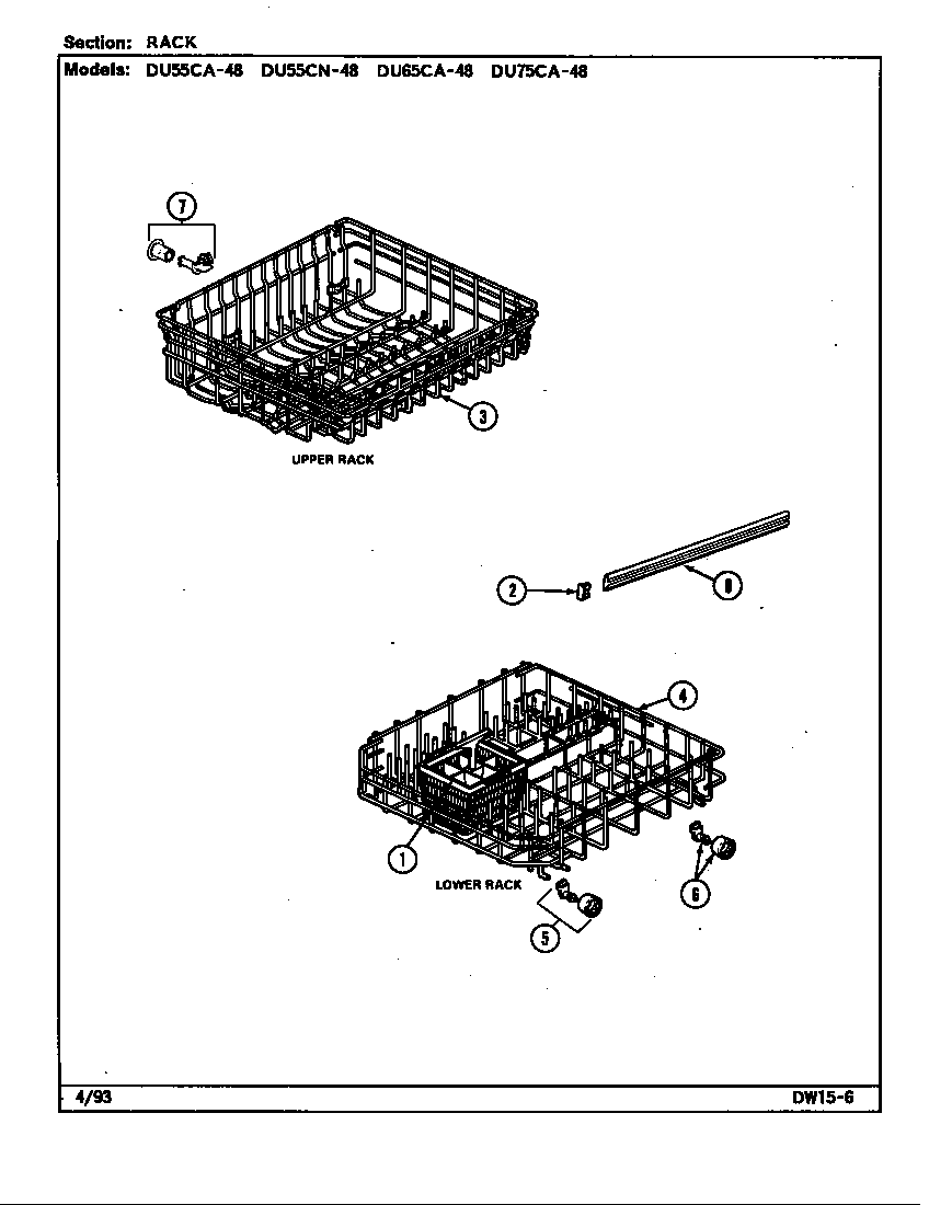 Rack (du55ca/cn-48 & du65ca-48) (du55ca-48) (du55cn-48) (du65ca-48)