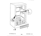 Maytag DF20ABLWH freezer compartment diagram