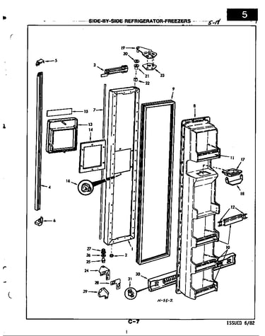 Freezer door