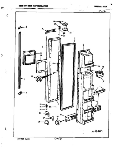 Freezer door