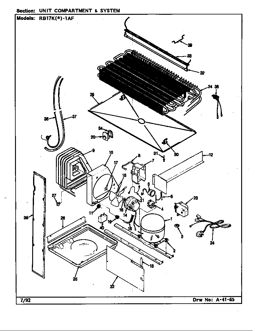 Unit compartment & system