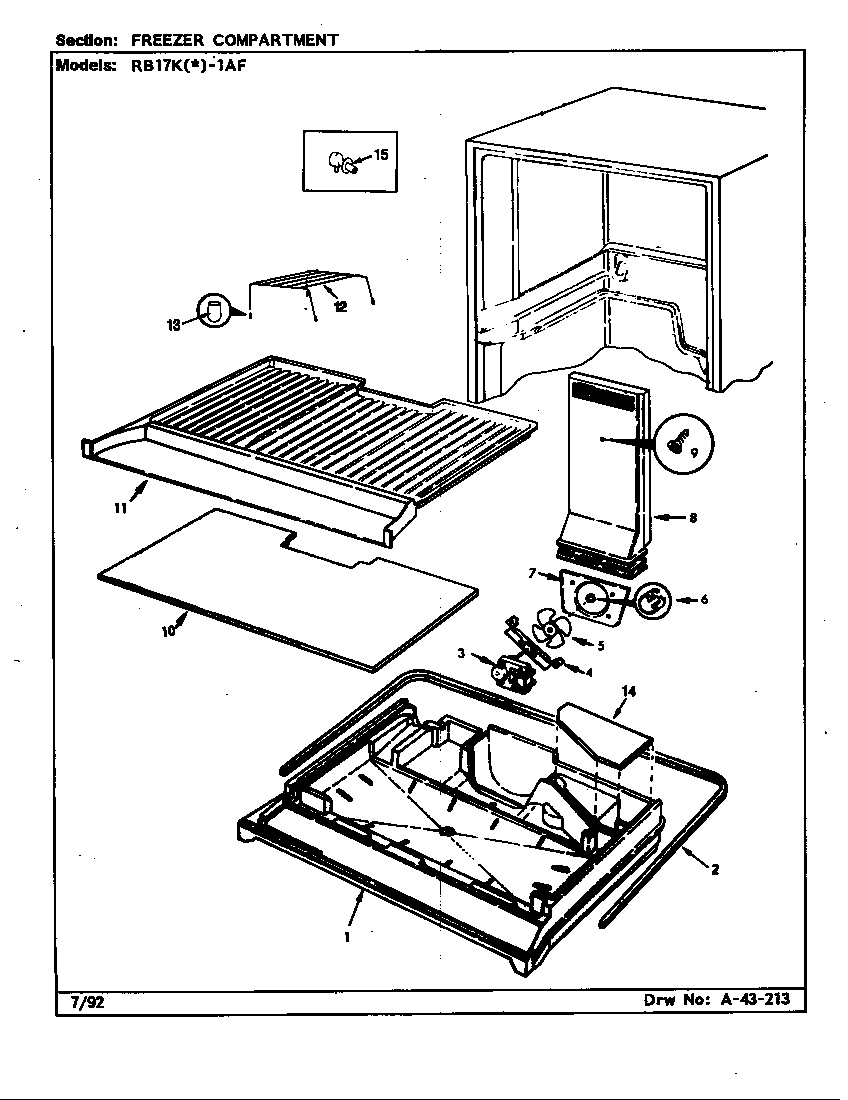 Freezer compartment (rb17ka1af/bg26c) (rb17kn1af/bg26c)