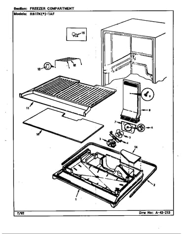 Freezer compartment (rb17ka1af/bg26c) (rb17kn1af/bg26c)
