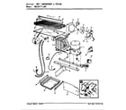 Magic Chef RB17KN2AF/BG36A unit compartment & system diagram