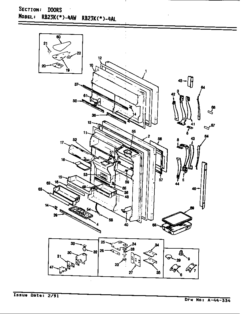 DOORS (RB23KA-4AL/BG96A) (RB23KN-4AL/BG99A)