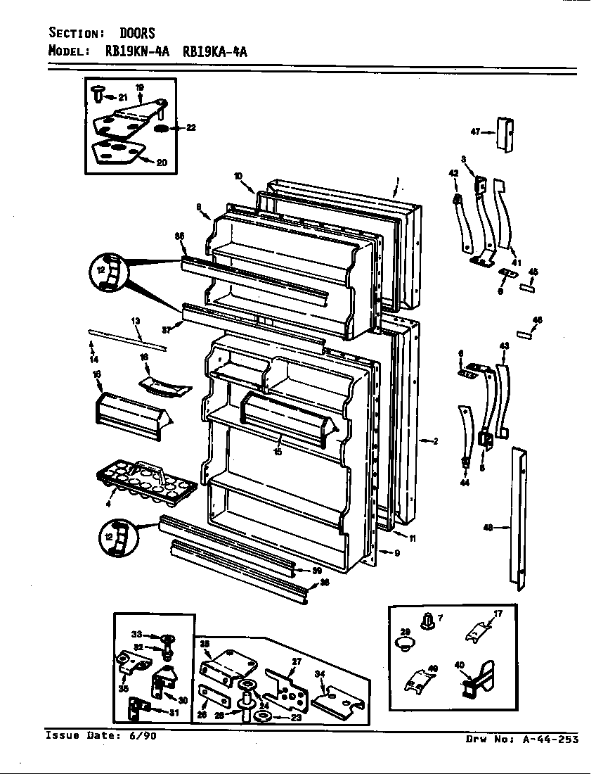 DOORS (RB19KA-4A/AG65A) (RB19KA-4A/AG65B) (RB19KN-4A/AG64A) (RB19KA-4A/AG64A) (RB19KA-4A/AG64B)