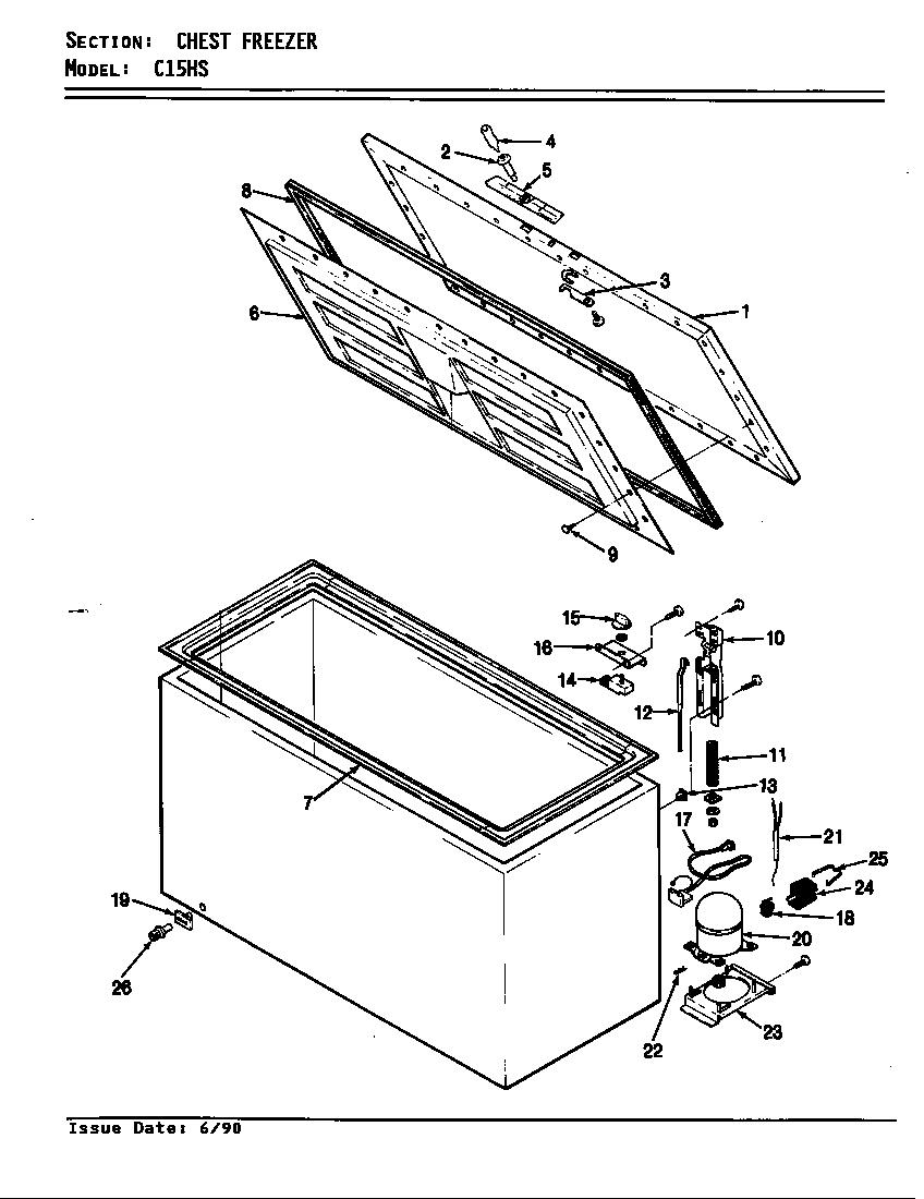 Chest freezer