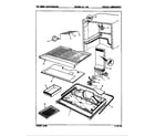 Magic Chef RB15HA-1A/8C43A freezer compartment diagram
