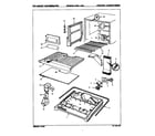 Magic Chef RB18HY-3AW/8B22A freezer compartment diagram