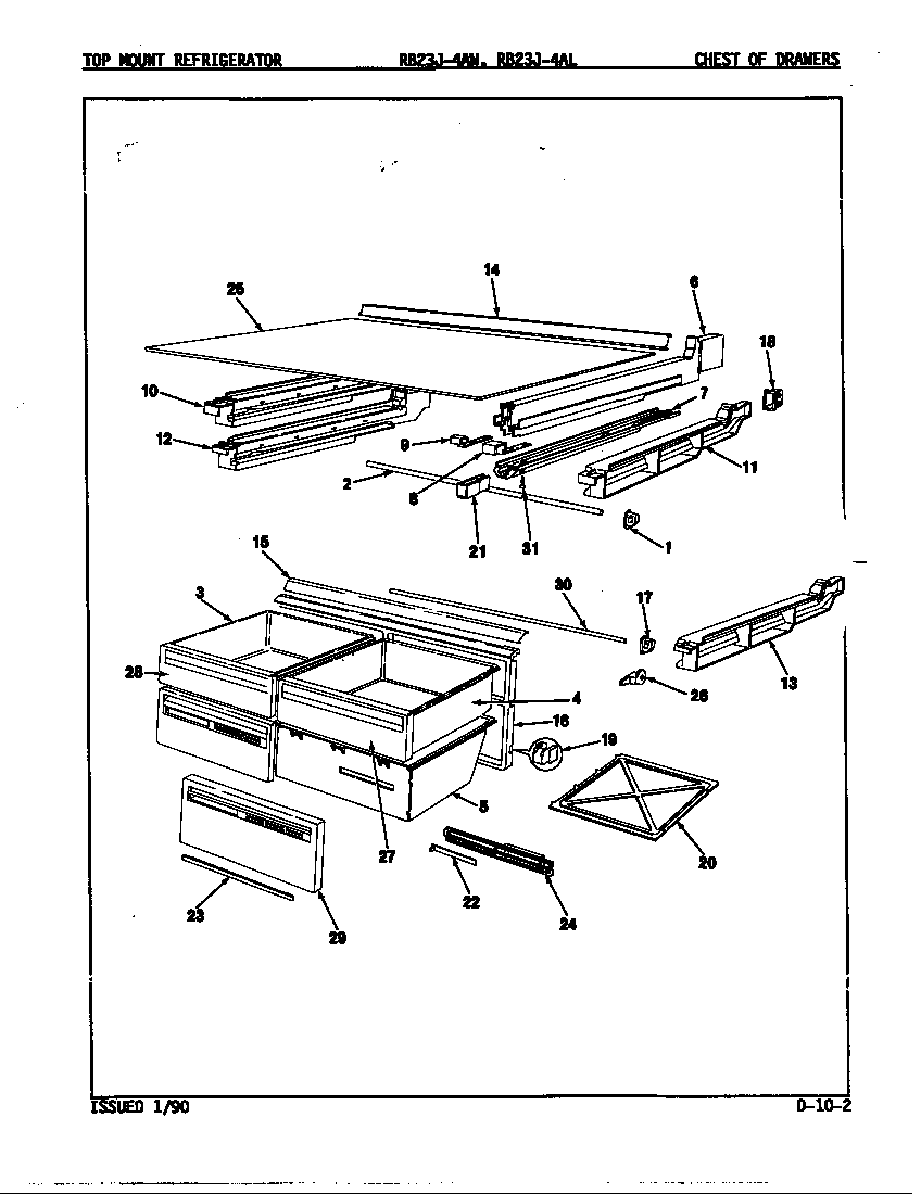 Chest of drawers