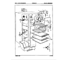 Magic Chef RC24HA-3AI/8N80A freezer compartment diagram