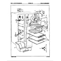 Magic Chef RC24HY-3AI/8N80A freezer compartment diagram