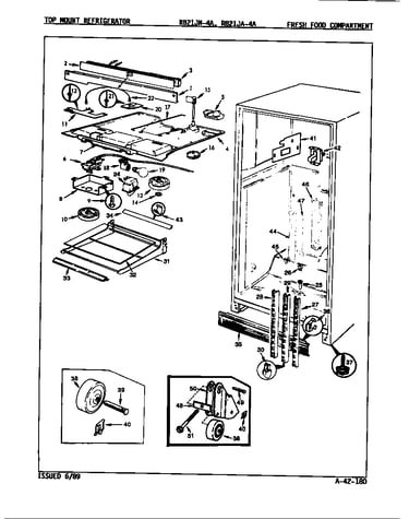 Fresh food compartment (rb21ja-4a/9a24a) (rb21jn-4a/9a23a)