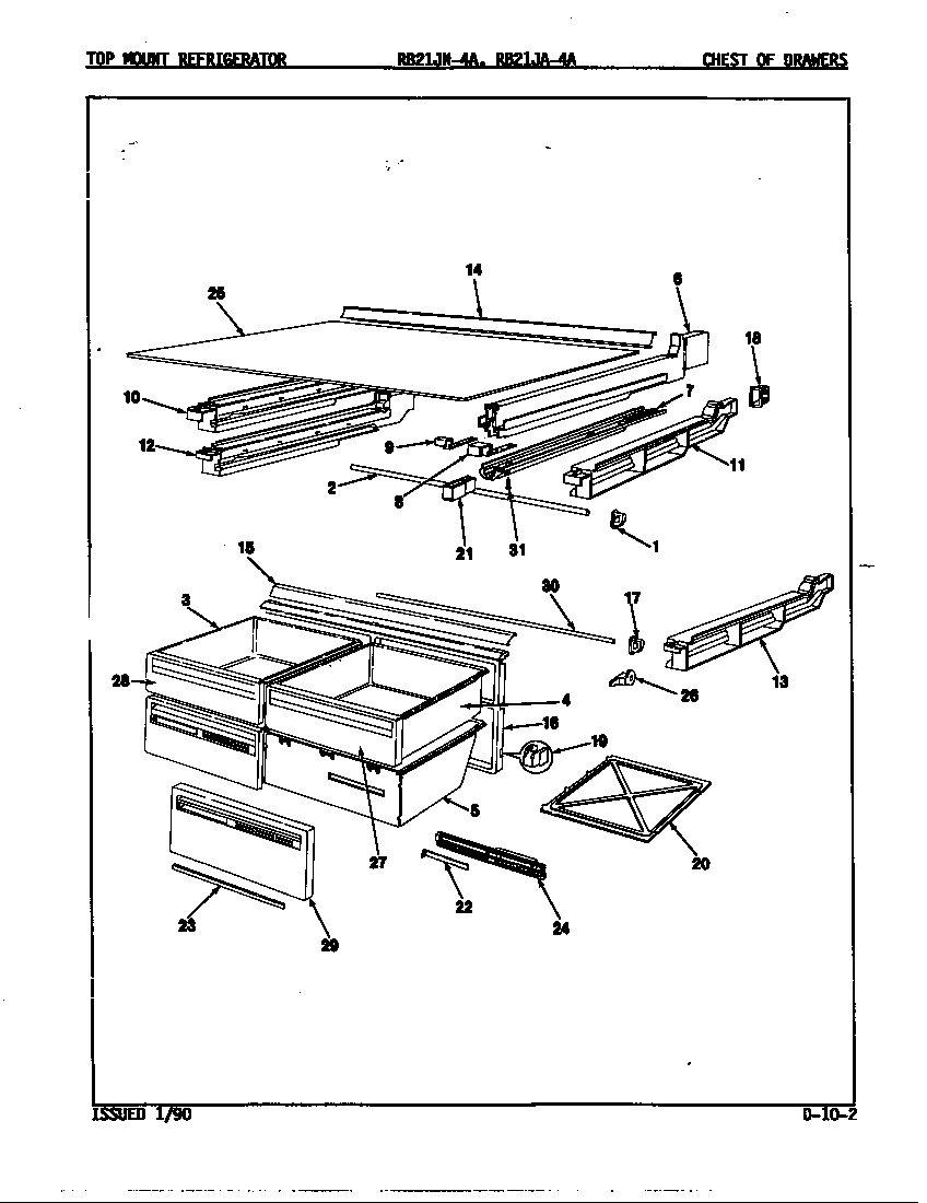 Chest of drawers