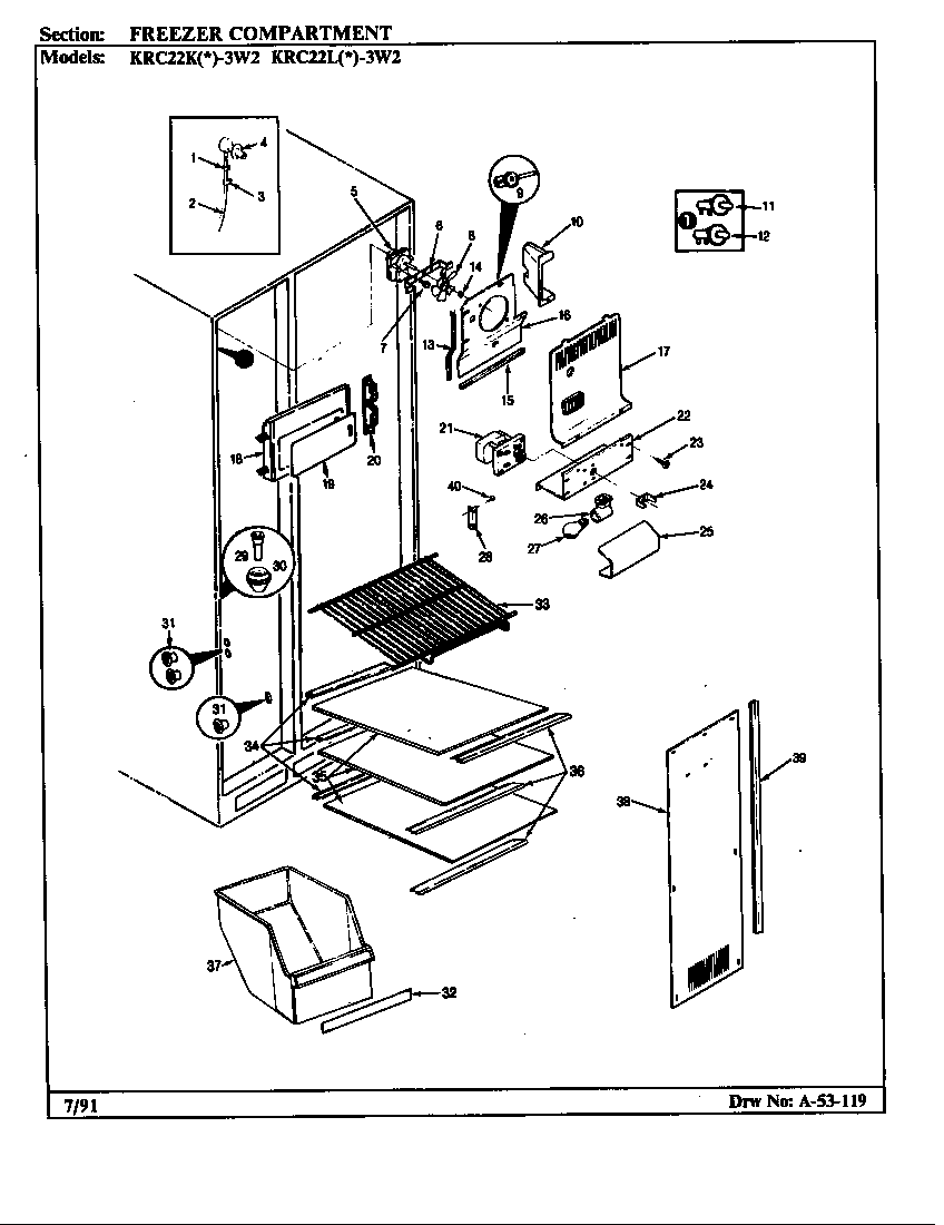 Freezer compartment