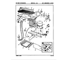 Magic Chef RB17HA-1A/8C61A unit compartment & system diagram