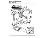 Magic Chef RB23KA-4A/AG95A unit compartment & system diagram