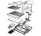Magic Chef RB17HA-2A/8C64A freezer compartment diagram