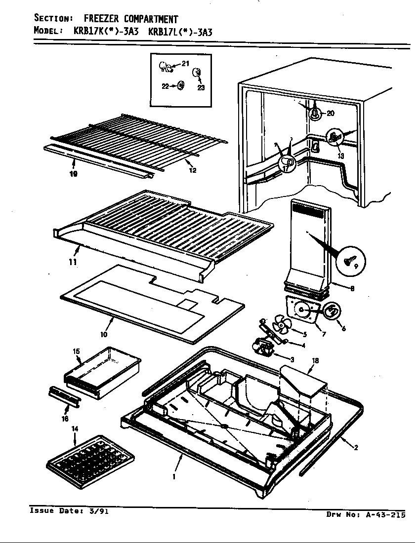Freezer compartment