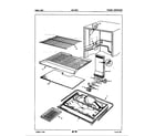 Maytag NNT196DV/5A53B freezer compartment diagram