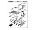 Magic Chef RB15HY-1A/8C50A freezer compartment diagram