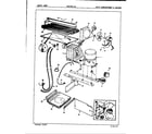 Magic Chef RB23GY-3A/7C40A unit compartment & system diagram