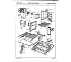 Magic Chef RB23GY-3PW/7B23A freezer compartment diagram