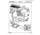 Magic Chef RB18FA-3AW/7B04A unit compartment & system diagram