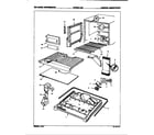 Magic Chef RB18FY-3AW/7B04A freezer compartment diagram