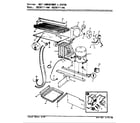 Magic Chef RB23KA-4AL/AG96C unit compartment & system diagram