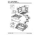 Magic Chef RB23KA-4AW/AG98B freezer compartment diagram