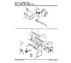 Magic Chef RB23KA-4AW/AG97B ice maker & bin diagram