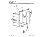 Maytag DF12H/V5ZU3 freezer door diagram