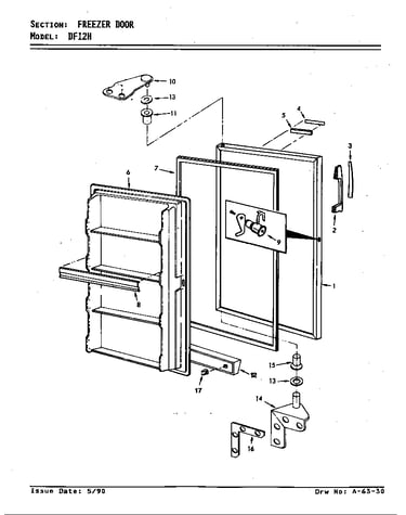 Freezer door