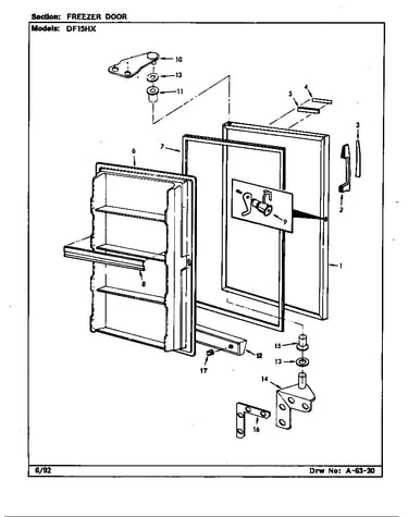 Freezer door