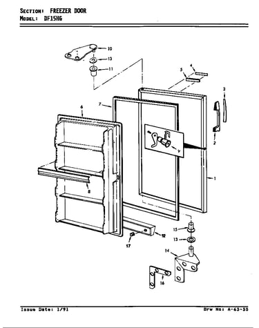 Freezer door