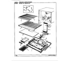 Magic Chef RB19KA-3AT/BL51A freezer compartment diagram