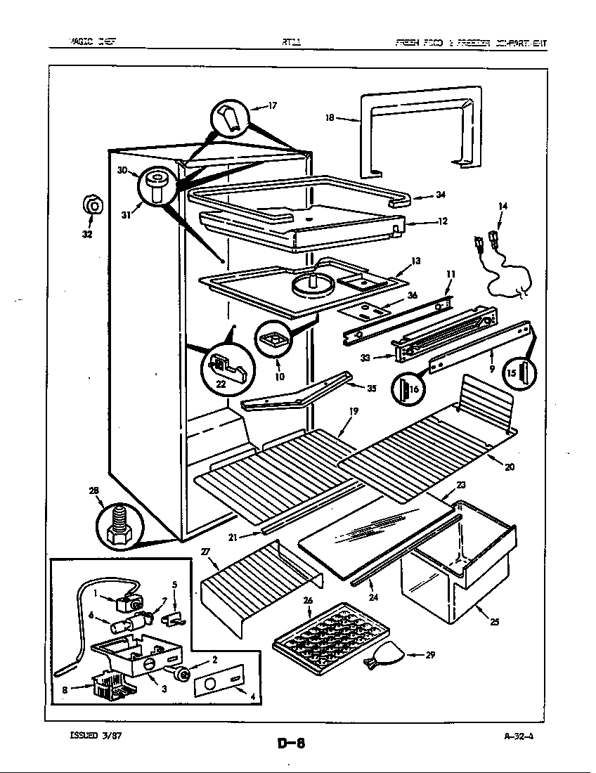 FRESH FOOD & FREEZER COMPARTMENT