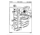 Maytag BDNS24J9A/8N68B freezer compartment diagram